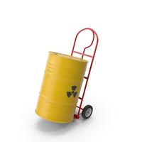 Hand Cart With Barrel PNG & PSD Images