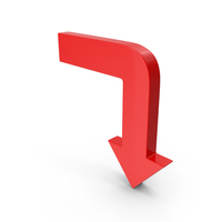 Downward Curved Arrow PNG & PSD Images