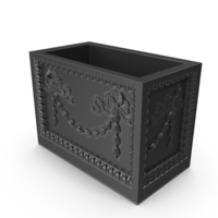 Iron Garden Basket Weave Planter PNG & PSD Images