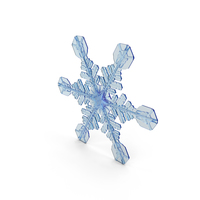 Snowflake Deep Blue PNG & PSD Images