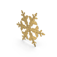 Snowflake Golden PNG & PSD Images