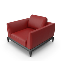 Red Leather Office Sofa PNG & PSD Images