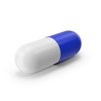 Blue and White Pill PNG & PSD Images