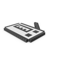 Radio Receiver Pixelated Icon PNG & PSD Images