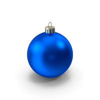 蓝色圣诞节装饰品PNG和PSD图像