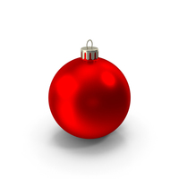 Red Christmas Ornament PNG & PSD Images