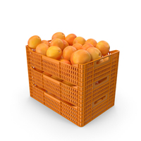 Plastic Crates with Grapefruits PNG & PSD Images