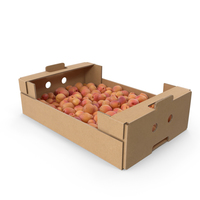 Cardboard Box Of Apricots PNG & PSD Images