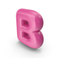 Toon Balloon Letter B PNG & PSD Images