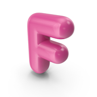 Toon Balloon Letter F PNG & PSD Images