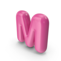 Toon Balloon Letter M PNG & PSD Images