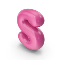 Toon Balloon Letter S PNG & PSD Images