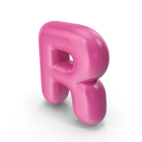 Toon Balloon Letter R PNG & PSD Images