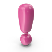 Toon Balloon Exclamation Mark PNG & PSD Images