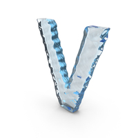 Water Letter V PNG & PSD Images