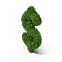 Hedge Shaped Dollar Sign PNG & PSD Images