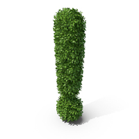 Hedge Shaped Exclamation Mark PNG & PSD Images