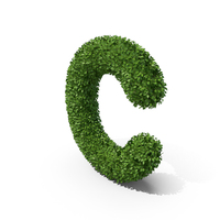Hedge Shaped Letter C PNG & PSD Images