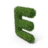 Hedge Shaped Letter E PNG & PSD Images
