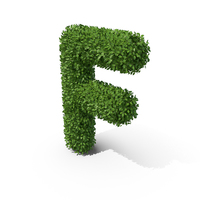 Hedge Shaped Letter F PNG & PSD Images