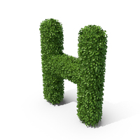 Hedge Shaped Letter H PNG & PSD Images