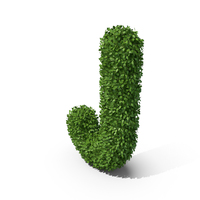 Hedge Shaped Letter J PNG & PSD Images