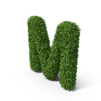 Hedge Shaped Letter M PNG & PSD Images