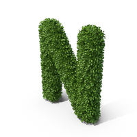 Hedge Shaped Letter N PNG & PSD Images