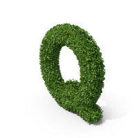 Hedge Shaped Letter Q PNG & PSD Images