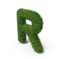 Hedge Shaped Letter R PNG & PSD Images