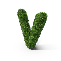 Hedge Shaped Letter V PNG & PSD Images