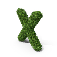 Hedge Shaped Letter X PNG & PSD Images