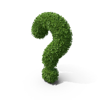 Hedge Shaped Question Mark PNG & PSD Images