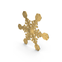 Golden Snowflake PNG & PSD Images