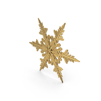 Golden Snowflake PNG & PSD Images