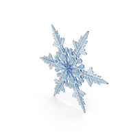 Deep Blue Snowflake PNG & PSD Images