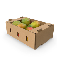 Cardboard Box of Mangos PNG & PSD Images