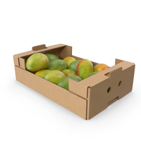 Cardboard Display Box With Mangos PNG & PSD Images