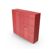 Red Lockers PNG & PSD Images