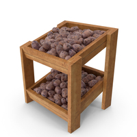 Shelf With Purple Potatoes PNG & PSD Images