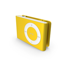 iPod洗牌黄色PNG和PSD图像