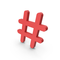 Red Hashtag PNG & PSD Images