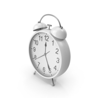 White Alarm Clock PNG & PSD Images