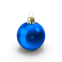 Standing Blue Christmas Ornament PNG & PSD Images