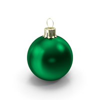 Standing Green Christmas Ornament PNG & PSD Images