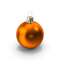 Standing Orange Christmas Ornament PNG & PSD Images
