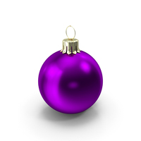 Standing Purple Christmas Ornament PNG & PSD Images