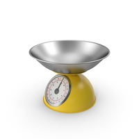 Mechanical Kitchen Scale Yellow PNG & PSD Images