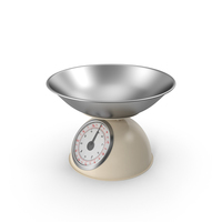 Retro Mechanical Kitchen Scale Beige PNG & PSD Images