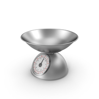 Retro Mechanical Kitchen Scale Silver PNG & PSD Images
